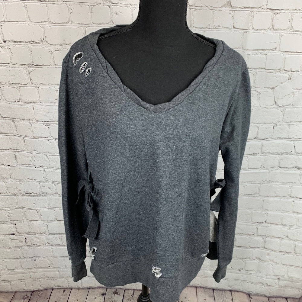 Romeo & Juliet couture distressed sweatshirt